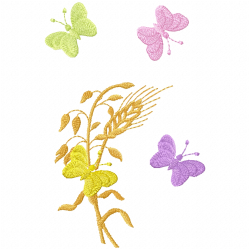 Flowers And Tree Embroidery Design 8 Flowers And Tree Embroidery Design 8